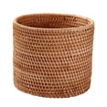 thumbnail image 5 of PAMINGONO Rattan Woven Basket Brown Imitated Rattan Home Storage Organizer, 5 of 8