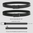 thumbnail image 7 of GAEKEAO Leather Ratchet Belt for Men Automatic Adjustable Click Buckle Belts for Dress Casual Trim to Fit with Gift Box, 7 of 7