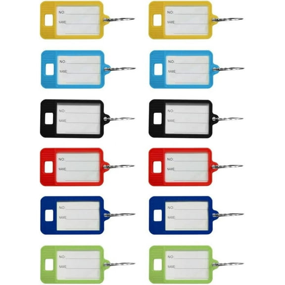 Paper Key Tags 50Pcs Key Tags Practical Colorful Key Chain Tags Number Classified Tags Name Tags for Hotel