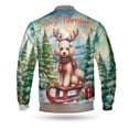 thumbnail image 2 of Merry Christmas Santa Reindeer Antlers Poodle Sleigh Xmas Winter Holiday All Over Print 3D Baseball Jacket Poodles Dog Lover Gifts Idea Bomber Jacket Softball - 00023, 2 of 6