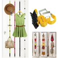 thumbnail image 3 of Over Door Straps Hanger 8 Hooks Adjustable Hat Bag Clothes Coat Rack Organizer, 3 of 5