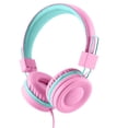 thumbnail image 2 of Auriculares para niños, auriculares para niños con volumen limitado para niños y niñas, diadema ajustable, plegable, auriculares para niños en la oreja para estudio, tableta, avión, escuela Adepaton 222985-2, 2 of 8
