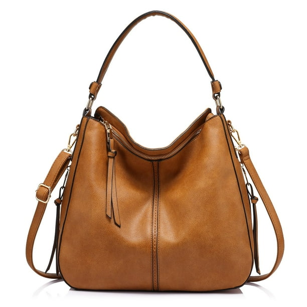 Bolso de mano Realer Hobo Bucket Purse de piel sintética para mujer