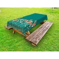 thumbnail image 1 of Turquoise Outdoor Tablecloth, Ornate Bud and Petals Bizarre Colorful Various Size Flowers Spring Modern Illustration, Decorative Washable Fabric Picnic Table Cloth, 58 X 84 Inches,Multi, by Ambesonne, 1 of 2