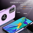 thumbnail image 2 of for Moto G 5G 2022 Case with HD Screen Protector, [Military Grade] Shockproof Protection Case with 360° Magnetic Built-in Ring Holder Kickstand Phone Case for Motorola Moto G 5G 2022, Purple, 2 of 7