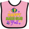 thumbnail image 3 of Inktastic Happy Mardi Gras Y'all with Crown Boys or Girls Baby Bib, 3 of 4