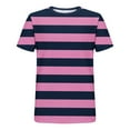 thumbnail image 5 of Playera Para Hombre T- Shirts for Men Striped Shirts for Men Loose Fit Casual Short Sleeve Tshirt Lightweight Running Work Big and Tall Summer Beach Tees, 5 of 5