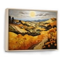 thumbnail image 2 of Designart "Countryside Yellow landscapes Patchwork I" Modern Floater Framed Canvas Art Print, 2 of 7