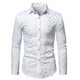 thumbnail image 1 of Blusa y camisa de manga larga con cuello vuelto para hombre, informal, a la moda, con estampado, cuello vuelto, botones, cárdigan, camisa de manga larga, camisa de poliéster para hombre, 1 of 6