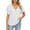 White, variant on Womens Fashion Summer Tops 2025 Plus Size Short Sleeve Retro Round Neck Easter Printed Loose Tops Blouse Three Quarter Sleeve