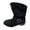 Black, variant on HAOTAGS Boots for Women, Casual Fall Thick Heel Belt Buckle Mid Calf Boots Khaki 6