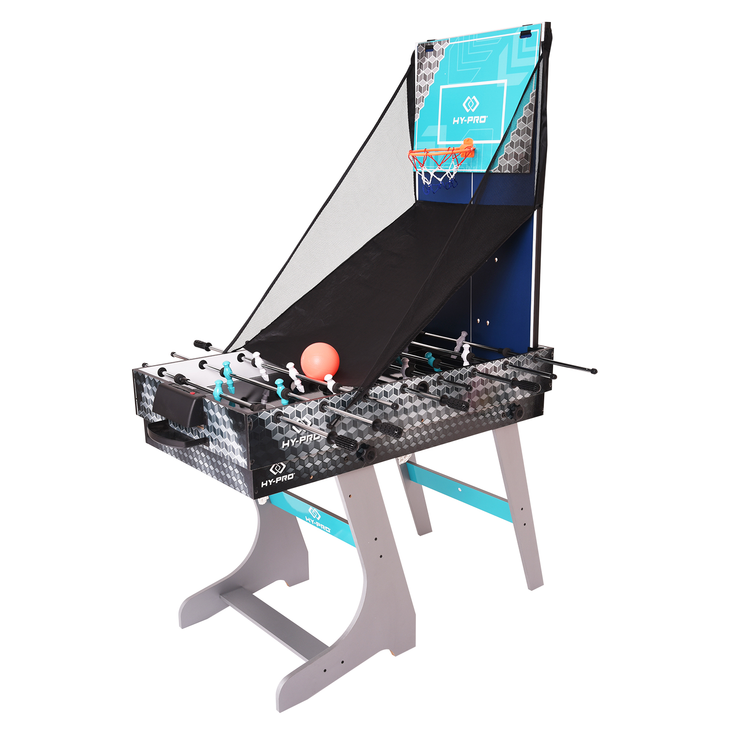 HY-PRO 8-in-1 Folding Combo Game Table (Football, Table Tennis, Pool, Hockey, Archery, Darts, Bean Bag Toss, Basketball) - image 4 of 11