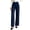 Navy women's wide leg trousers a1, variant on Bzdzmqm Women's High Waisted Wide Leg Trousers with Pockets Solid Elegant Office Long Dress Pants Casual Business Wear, Beige L
