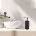 thumbnail image 2 of Unique Bargains 1 Pc Simple Cylindrical Soap Pump Dispenser for Bathroom Hotel 300ml Glossy Black, 2 of 6