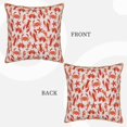thumbnail image 3 of Fotbe Sea Creatures Pattern Velvet Decorative Throw Pillow Covers with Elegant Piping, Soft Plush Cushion Cover for Sofa, Bed, Car, Office-16"x16", 3 of 8