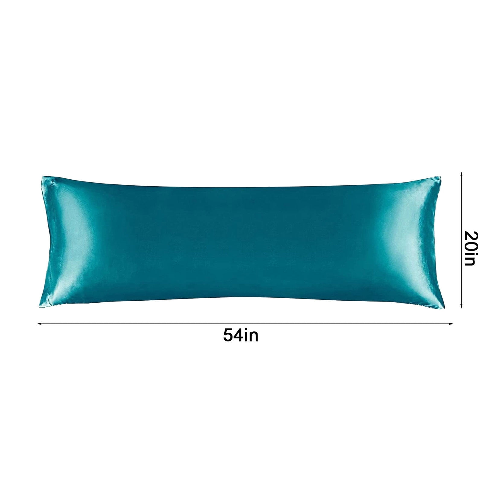 JilgTeok 3 Pcs Satin Silk Pillowcase Hair and Skin Friendly Standard Size 51x137cm with Hidden Zipper Soft Breathable Cool Pillow Covers for Sleeping