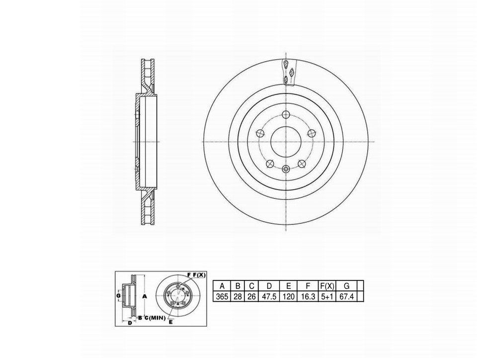 Winstop Brake Rotor, Rear WS248033, Chevrolet Camaro 2015-2010