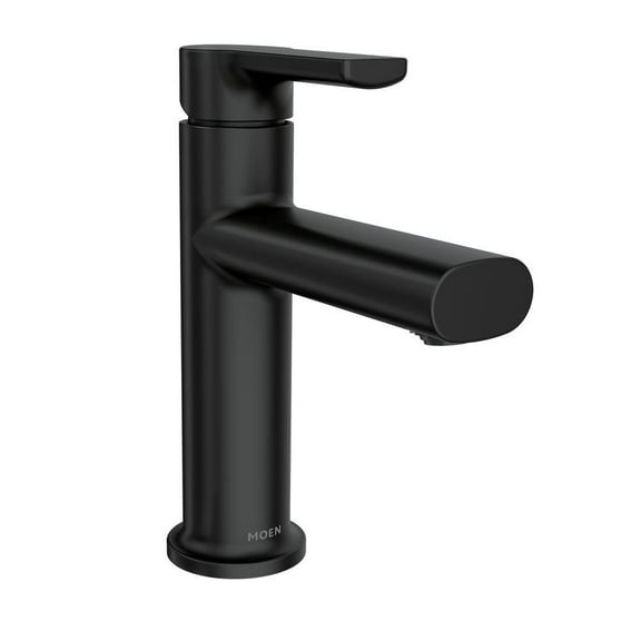 MOEN 84794BL Meena Single Hole Single Handle Bathroom Faucet in Matte Black