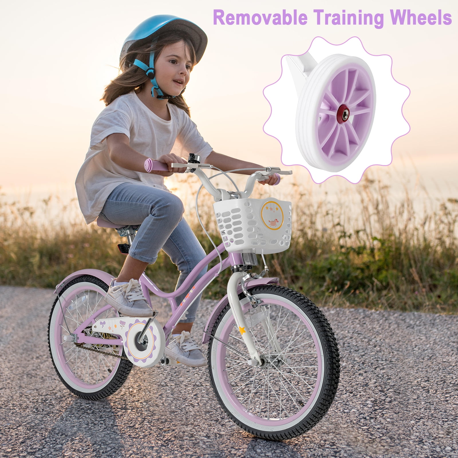 18 inch girls bike training wheels hotsell