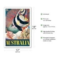thumbnail image 2 of Australia - Great Barrier Reef - Longspined Butterfly-Fish and Heron Island Volute - Vintage Travel Poster by Eileen Mayo c.1956 - Master Art Print (Unframed) 12in x 18in, 2 of 4