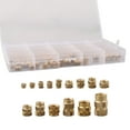 thumbnail image 2 of Chendee 300Pcs Threaded Inserts M2 M2.5 For M3 M5 M6 Insert Nuts Brass Threaded Bushing, 2 of 9