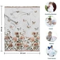 thumbnail image 4 of White Butterfly Rose Pattern Blanket,Comfortable Soft Flannel Throw Blanket,All Season,Warm Lightweight Blankets for Sofa Bed Couch Living Room Chair,30"x40", 4 of 4