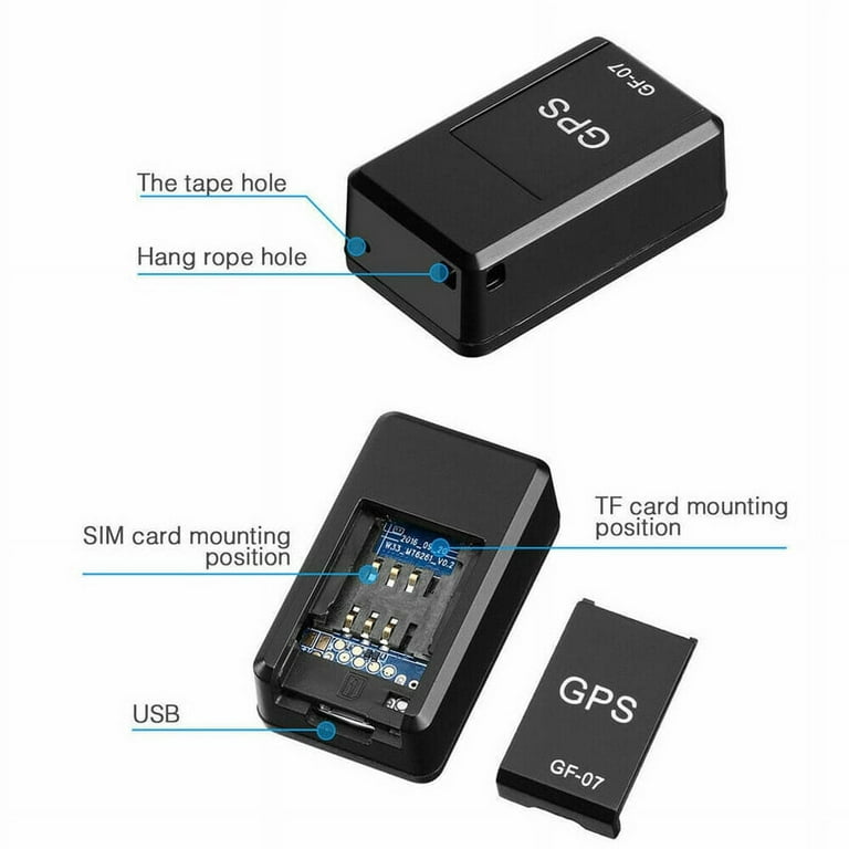 Mini Magnetic GPS Tracker with Microphone GF-07 - SIM Card