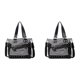 thumbnail image 1 of Bolso Hombro Mujer Remache Patchwork Chic Hobo Bag (rayas), 1 of 5