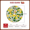 thumbnail image 2 of Salouo Lemon Seamless Pattern Oil Painting Effect Christmas Tree Skirt 48" Farmhouse Christmas Decorations Snowman Xmas Tree Skirt Tree Mat for Holiday Party Decor, 2 of 8