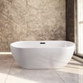 thumbnail image 2 of 65" Streamline N141ORB Soaking Freestanding Tub and Tray With Internal Drain in Matte Oil Rubbed Bronze, 2 of 8