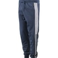 thumbnail image 2 of Men's Casual 2 Piece Set Gym Fitness Hooded Work Out Running Jogging Tracksuit (Navy/H.Grey, M), 2 of 4