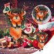 thumbnail image 1 of Navidad pequeño animal decorativo animal colgante decoración para árbol de navidad hogar oficina habitación decoración con cuerda Wmkox8yii gf11978, 1 of 8
