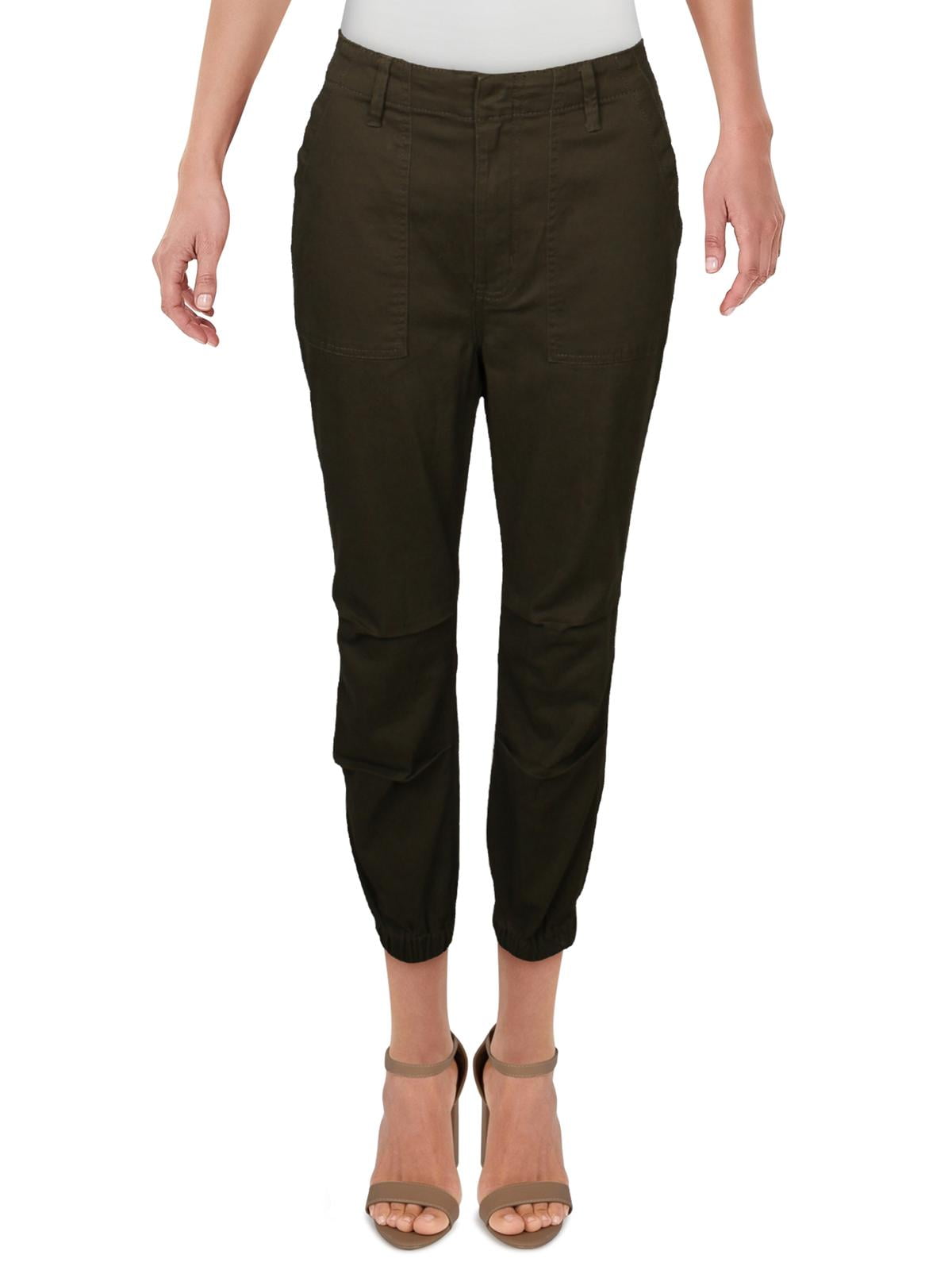 Tinseltown Womens Juniors Skinny Cotton Blend Pants Green 15