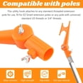 thumbnail image 4 of Handy Hook, Plastic Multi-Purpose Utility Hook, Durable, Adjustable Elbow, Screw on to Standard Thread Extension Pole for Hanging Bird Feeders, Christmas Lights, Ropes, Boats, Pool, 4 of 5