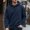 Navy, variant on Best Hoodies for Men Men Pullover Hoodie Long Sleeved Pullover Solid Color Leisure Plus Size Tops Daily Sports Fall Winter Wear Gray
