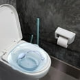 thumbnail image 6 of Wswqop Sitz Bath Basin for Toilet Anti Overflow Toilet Tub Universal Wider Seating Area Blue with flusher, 6 of 9