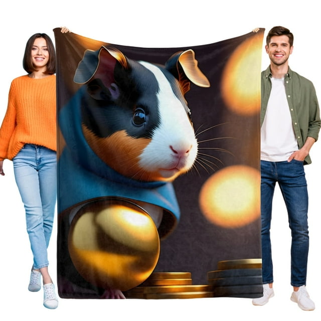 Coneyillo de Indias anti-pilling, suave, ligera, esponjosa y acogedora de lujo para hogar y cocina – Perfecta para niños y adultos,130X150cm