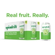 Spindrift Sparkling Water, Lime Flavored, Made with Real Squeezed Fruit, 12 fl oz, 8 count, No Sugar Added, 4 Calories per Can