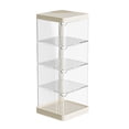 thumbnail image 3 of opvise Transparent Cosmetic Storage Box Breathable Moisture-Proof U-shaped Rotatable Organizer Multi-layer Beauty Egg Storage Shelf Four Layer White, 3 of 8