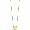 thumbnail image 2 of Custom Personalized 10KY Initial Circle with Diamond Necklace 10k Yellow Gold: Jewelry by Sweet Pea - Made in USA, 2 of 5