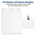thumbnail image 5 of (2 pack) Avery Name Badges with Clips, 3" x 4", 40 Badges (5384), 5 of 9