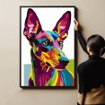 thumbnail image 6 of Pharaoh Hound Dog Canvas Wall Art Poster Prints Colorful Pop Animal Art Wall Decor Dog Picture Artwork Pet Dog Painting Poster for Home Bedroom Living Room Decoration Framed, 6 of 6