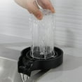 thumbnail image 3 of simhoa Glass Cup Rinser Washer Stainless Steel Sink Bottle Washer for Kitchen Sinks with hose, 3 of 8
