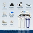 thumbnail image 5 of iSpring RCC1DP Système RO/DI Sans Réservoir avec Pompe, Système de Filtration d'Eau par Osmose Inverse à 5 Étapes de Désionisation, Système RO Sans Réservoir Haute Performance 150 GPD pour Aquarium avec Filtre à Eau DI & Pompe, 5 of 5