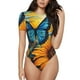 thumbnail image 1 of Balery Colorful Cloud Butterfly Sunflower Body de cuello redondo de manga corta para mujer Tops de manga corta Tops básicos-Medium, 1 of 7