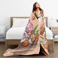 thumbnail image 5 of ZICANCN Throw Blanket Happy Lady Easter Gnomer , Couch Ultra Soft Micro Fleece Sofa Bed Camping Travel Blanket for Adults, 60"x50", 5 of 8