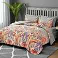 thumbnail image 5 of HGmart Floral Boho King 3 Piece Comforter Set, Cotton & Microfiber Filling, Luxury Soft Breathable Bed Set for All Seasons, 5 of 9