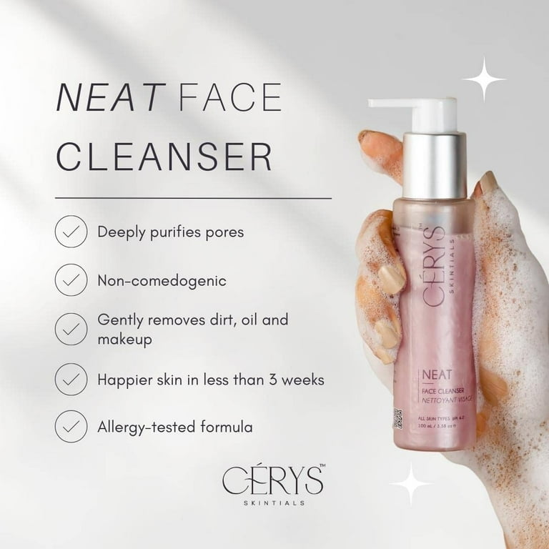 Facial cleanser with online lactic acid