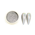 thumbnail image 1 of Graflsoa Metallic Nail Mirror Powder - Titanium Chrome Reflective Dust for Stunning Nail Art, LMJ01 Silver Finish, 1 of 6
