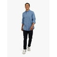 thumbnail image 4 of Chaps Men's and Big Men's Long Sleeve Classic Fit CVC Woven Shirt, Sizes S-3XL, 4 of 7